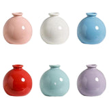 Maxbell Plant Pot Home Table Centerpiece Desktop Small Bookshelf Ceramic Flower Vase Pink