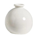Maxbell Plant Pot Home Table Centerpiece Desktop Small Bookshelf Ceramic Flower Vase White