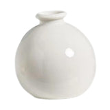 Maxbell Plant Pot Home Table Centerpiece Desktop Small Bookshelf Ceramic Flower Vase White