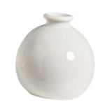 Maxbell Plant Pot Home Table Centerpiece Desktop Small Bookshelf Ceramic Flower Vase White