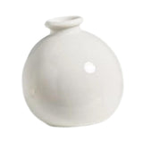 Maxbell Plant Pot Home Table Centerpiece Desktop Small Bookshelf Ceramic Flower Vase White