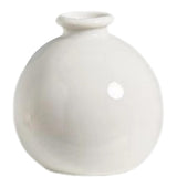 Maxbell Plant Pot Home Table Centerpiece Desktop Small Bookshelf Ceramic Flower Vase White