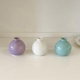 Maxbell Plant Pot Home Table Centerpiece Desktop Small Bookshelf Ceramic Flower Vase White
