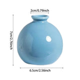Maxbell Plant Pot Home Table Centerpiece Desktop Small Bookshelf Ceramic Flower Vase Blue