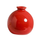 Maxbell Plant Pot Home Table Centerpiece Desktop Small Bookshelf Ceramic Flower Vase Red