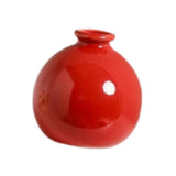 Maxbell Plant Pot Home Table Centerpiece Desktop Small Bookshelf Ceramic Flower Vase Red