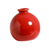 Maxbell Plant Pot Home Table Centerpiece Desktop Small Bookshelf Ceramic Flower Vase Red