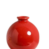 Maxbell Plant Pot Home Table Centerpiece Desktop Small Bookshelf Ceramic Flower Vase Red