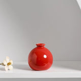 Maxbell Plant Pot Home Table Centerpiece Desktop Small Bookshelf Ceramic Flower Vase Red