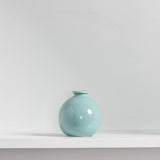 Maxbell Plant Pot Home Table Centerpiece Desktop Small Bookshelf Ceramic Flower Vase Cyan Blue