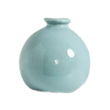 Maxbell Plant Pot Home Table Centerpiece Desktop Small Bookshelf Ceramic Flower Vase Cyan Blue