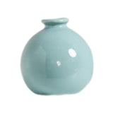Maxbell Plant Pot Home Table Centerpiece Desktop Small Bookshelf Ceramic Flower Vase Cyan Blue