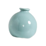 Maxbell Plant Pot Home Table Centerpiece Desktop Small Bookshelf Ceramic Flower Vase Cyan Blue