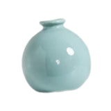 Maxbell Plant Pot Home Table Centerpiece Desktop Small Bookshelf Ceramic Flower Vase Cyan Blue