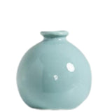 Maxbell Plant Pot Home Table Centerpiece Desktop Small Bookshelf Ceramic Flower Vase Cyan Blue