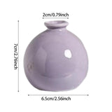 Maxbell Plant Pot Home Table Centerpiece Desktop Small Bookshelf Ceramic Flower Vase Purple