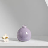 Maxbell Plant Pot Home Table Centerpiece Desktop Small Bookshelf Ceramic Flower Vase Purple