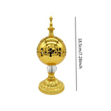 Maxbell Incense Burner Electric Zen Decor Censer Burner for Gift Office Gold
