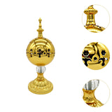 Maxbell Incense Burner Electric Zen Decor Censer Burner for Gift Office Gold
