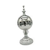 Maxbell Incense Burner Electric Zen Decor Censer Burner for Gift Office Silver