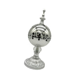 Maxbell Incense Burner Electric Zen Decor Censer Burner for Gift Office Silver