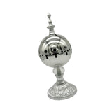 Maxbell Incense Burner Electric Zen Decor Censer Burner for Gift Office Silver