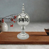 Maxbell Incense Burner Electric Zen Decor Censer Burner for Gift Office Silver