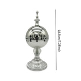 Maxbell Incense Burner Electric Zen Decor Censer Burner for Gift Office Silver