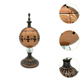 Maxbell Incense Burner Electric Zen Decor Censer Burner for Gift Office Red Bronze