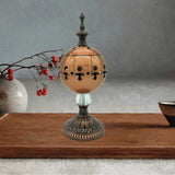 Maxbell Incense Burner Electric Zen Decor Censer Burner for Gift Office Red Bronze