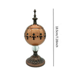 Maxbell Incense Burner Electric Zen Decor Censer Burner for Gift Office Red Bronze