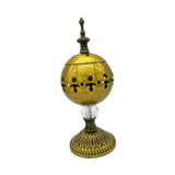 Maxbell Incense Burner Electric Zen Decor Censer Burner for Gift Office Antique Brass