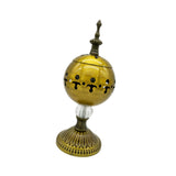 Maxbell Incense Burner Electric Zen Decor Censer Burner for Gift Office Antique Brass