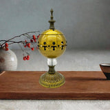 Maxbell Incense Burner Electric Zen Decor Censer Burner for Gift Office Antique Brass