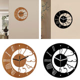 Maxbell Nordic Wall Clock Nordic Simple Wall Decor for Bedroom Living Room Classroom wood