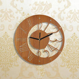 Maxbell Nordic Wall Clock Nordic Simple Wall Decor for Bedroom Living Room Classroom wood