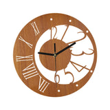 Maxbell Nordic Wall Clock Nordic Simple Wall Decor for Bedroom Living Room Classroom wood