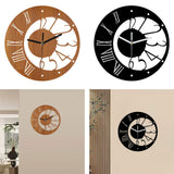 Maxbell Nordic Wall Clock Nordic Simple Wall Decor for Bedroom Living Room Classroom wood