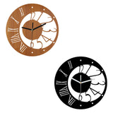 Maxbell Nordic Wall Clock Nordic Simple Wall Decor for Bedroom Living Room Classroom wood