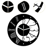Maxbell Nordic Wall Clock Nordic Simple Wall Decor for Bedroom Living Room Classroom black