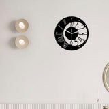 Maxbell Nordic Wall Clock Nordic Simple Wall Decor for Bedroom Living Room Classroom black