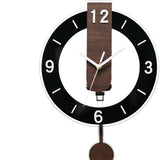 Maxbell Wall Clock Lightweight Quiet Hanging Clock for Living Room Housewarming Gift Black