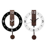 Maxbell Wall Clock Lightweight Quiet Hanging Clock for Living Room Housewarming Gift Black