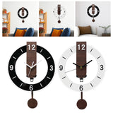 Maxbell Wall Clock Lightweight Quiet Hanging Clock for Living Room Housewarming Gift Black