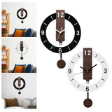 Maxbell Wall Clock Lightweight Quiet Hanging Clock for Living Room Housewarming Gift Black