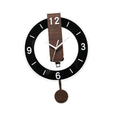 Maxbell Wall Clock Lightweight Quiet Hanging Clock for Living Room Housewarming Gift Black