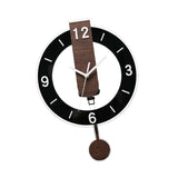 Maxbell Wall Clock Lightweight Quiet Hanging Clock for Living Room Housewarming Gift Black