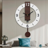 Maxbell Wall Clock Lightweight Quiet Hanging Clock for Living Room Housewarming Gift White