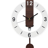 Maxbell Wall Clock Lightweight Quiet Hanging Clock for Living Room Housewarming Gift White