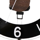 Maxbell Wall Clock Nordic Design Acrylic Hanging Clock for Living Room Kitchen Black